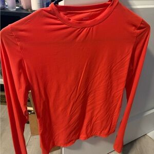 SKIMS Vibrant Red Long Sleeve Tee